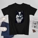 thumbnail image 4 of Mew cat T-shirt Black T-shirt Unisex tees Funny shirt Graphic Design, 4 of 5