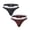 2Pack:Black&Red, variant on Men's Striped T-Back Thong Bulge Pouch Soft Breathable Tagless Design Comfortable G-Strings Black M