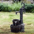 thumbnail image 5 of Jeco FCL005 Weatherproof Glass Old Fashion Water Pump Fountain, Natural, 5 of 5