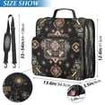 thumbnail image 3 of Water-Resistant 3-Ring Binder Organizer with Multiple Pockets Zipper Binder Bag for Office Abstract Shapes Pattern, 3 of 8
