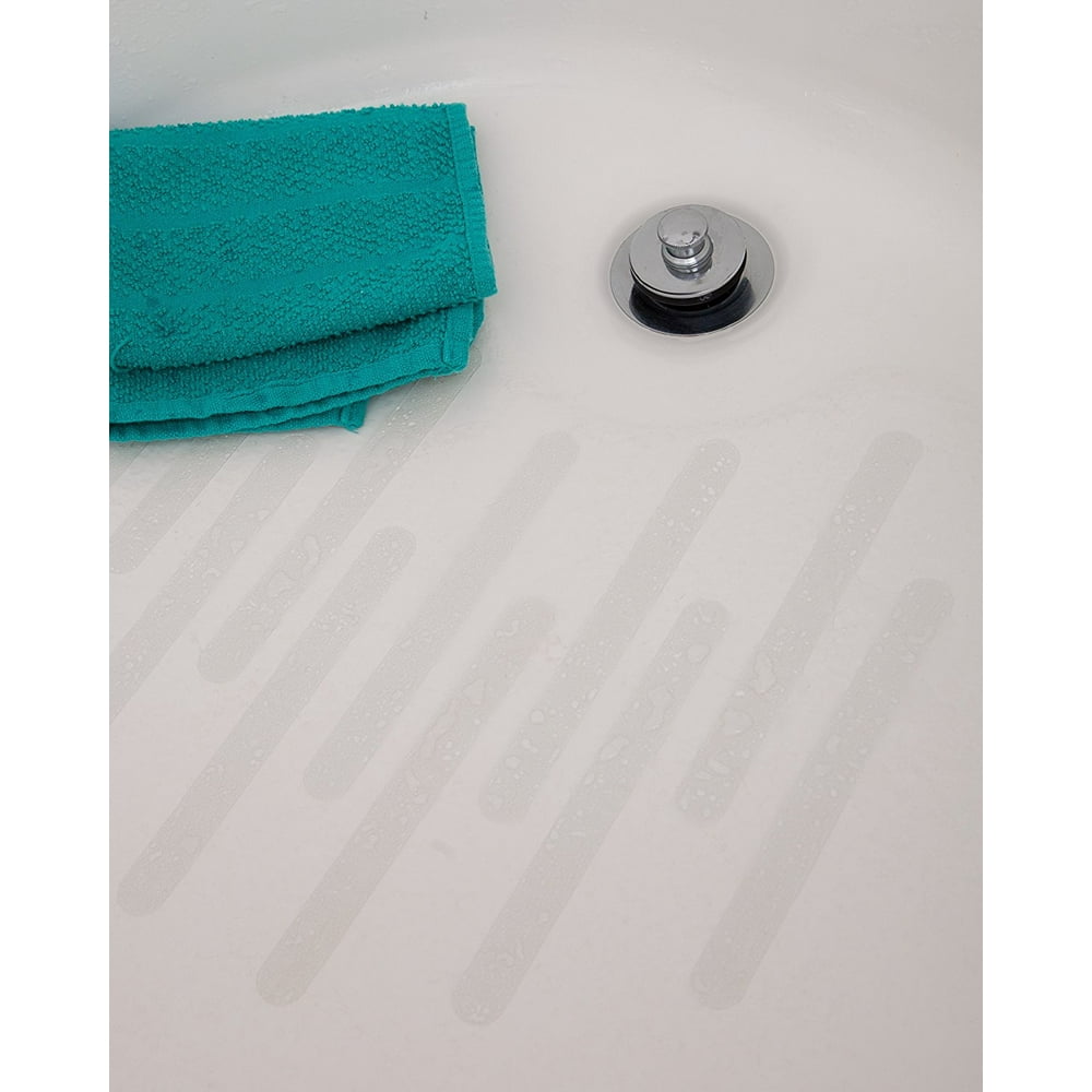 NonSlip Bathtub and Shower Adhesive Treads Clear 7 1/2 inch, 12