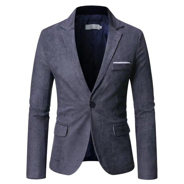 BOBOGOJP Pullover Work Shirts for Men Fall Winter Style Plus Cotton Solid Color Lapel Overcoat Jacket (Gray,4XL)