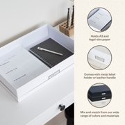 Bigso Document Box - White Laminate