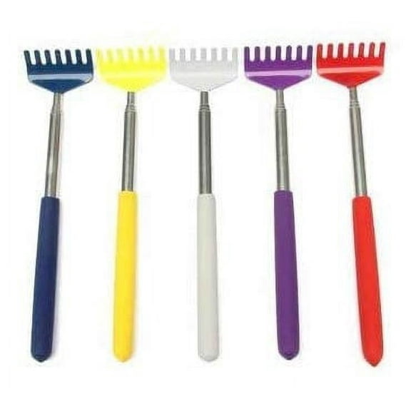 3 Pack Compact Extendable Telescopic Back Scratcher with Soft Sure Grip Handle