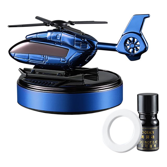 Pompotops Car Mounted Perfume Car Accessories Solar Auto Rotating Aircraft Aromatherapy Car Perfume 10ml Clearance