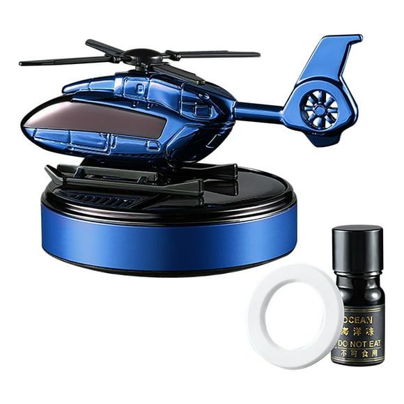 TIMIFIS A Aromatherapy Car Mounted Perfume Car Accessories Solar Auto Rotating Aircraft Aromatherapy Car Perfume 10ml Fragrance Lamps