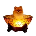 thumbnail image 2 of Sokhug LED Resin Dog Statue Reading Lamp With Warm Light 5 Inch, Cute Animal Night Light For Bedroom Shelf Decor, 2 of 6