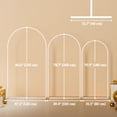 thumbnail image 3 of Outsunny 7/6.5/6 ft Wedding Arch Set Backdrop Stand for Birthday Party, 3 of 10
