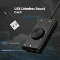 thumbnail image 3 of YongCo External Sound Card USB Adapter Sound Card with 3.5mm Headphone Port for PC, 3 of 8