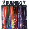 thumbnail image 1 of czcpp-Medal Holder Display Hanger Rack Frame for Sport Race Runner-Running Medal Hanger Display-Sturdy Black Steel Metal Over 60 Medals Easy to Install, 1 of 4