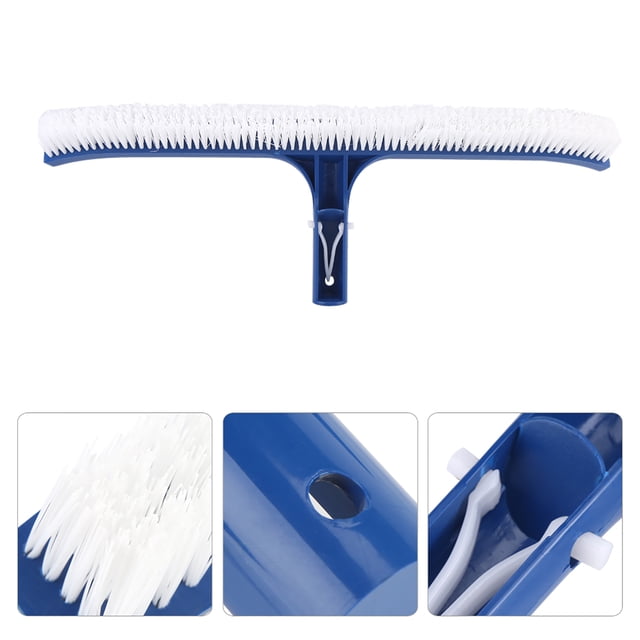 Cepillo para piscina ANGGREK 18 pulgadas cerdas de plástico resistentes Azul 45cm