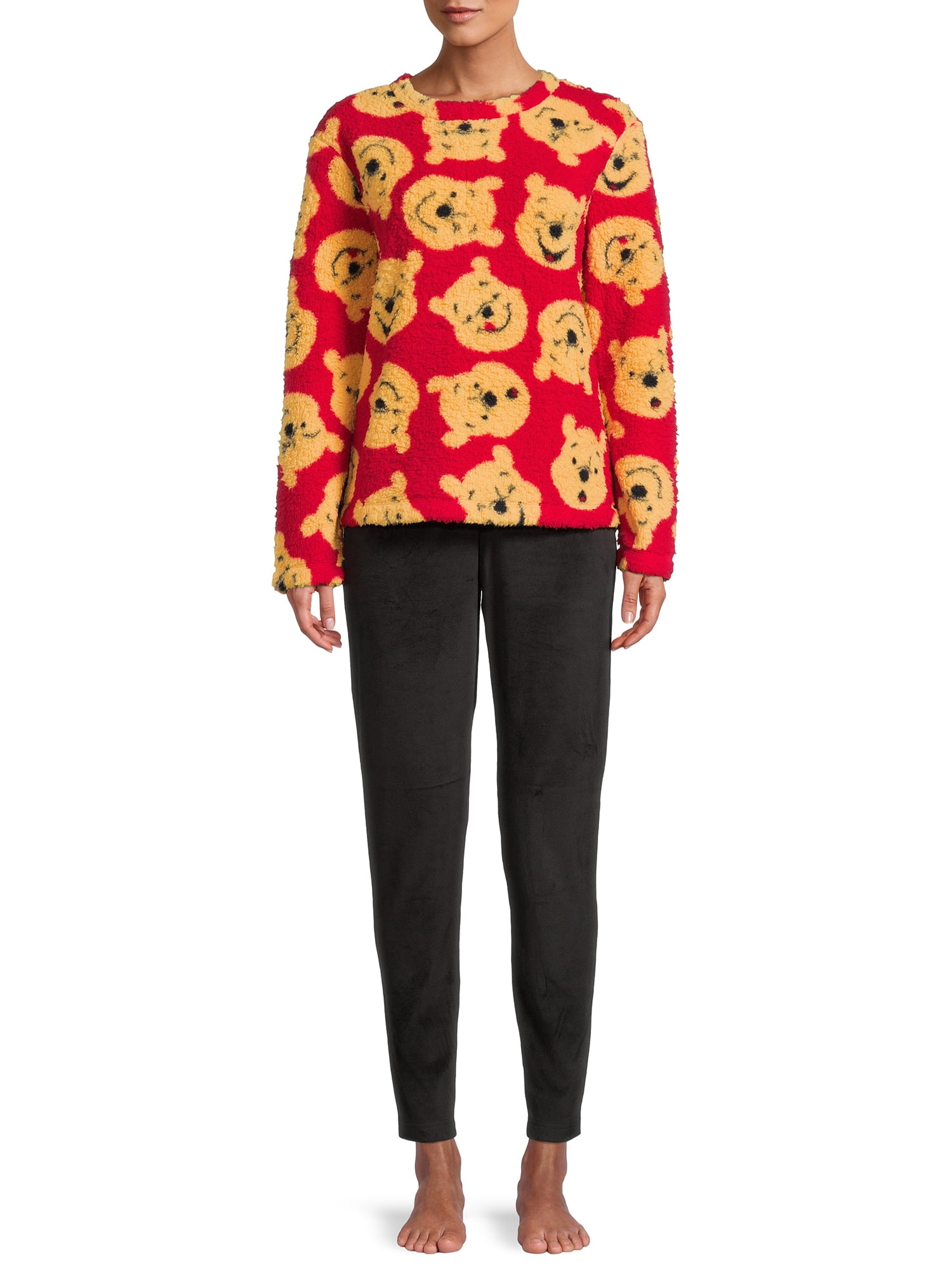 Winnie the Pooh Women's and Women's Plus License Pajamas 2 Piece Set