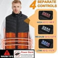 thumbnail image 2 of Heated Vest for Men Women, 27 Heating Zones Lightweight Rechargeable Vest for Outdoor Hunt Camping Cycling Ski (Battery Not Included), 2 of 8