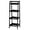 Espresso, variant on 3-Tier Ladder Shelf, Bathroom Shelf Freestanding, 3-Shelf Spacesaver Open Wood Shelving Unit, Ladder Shelf (White)