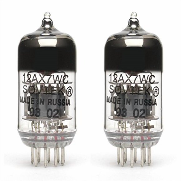 Paire de Tubes d'Aspirateur Préamp Sovtek 12AX7WC