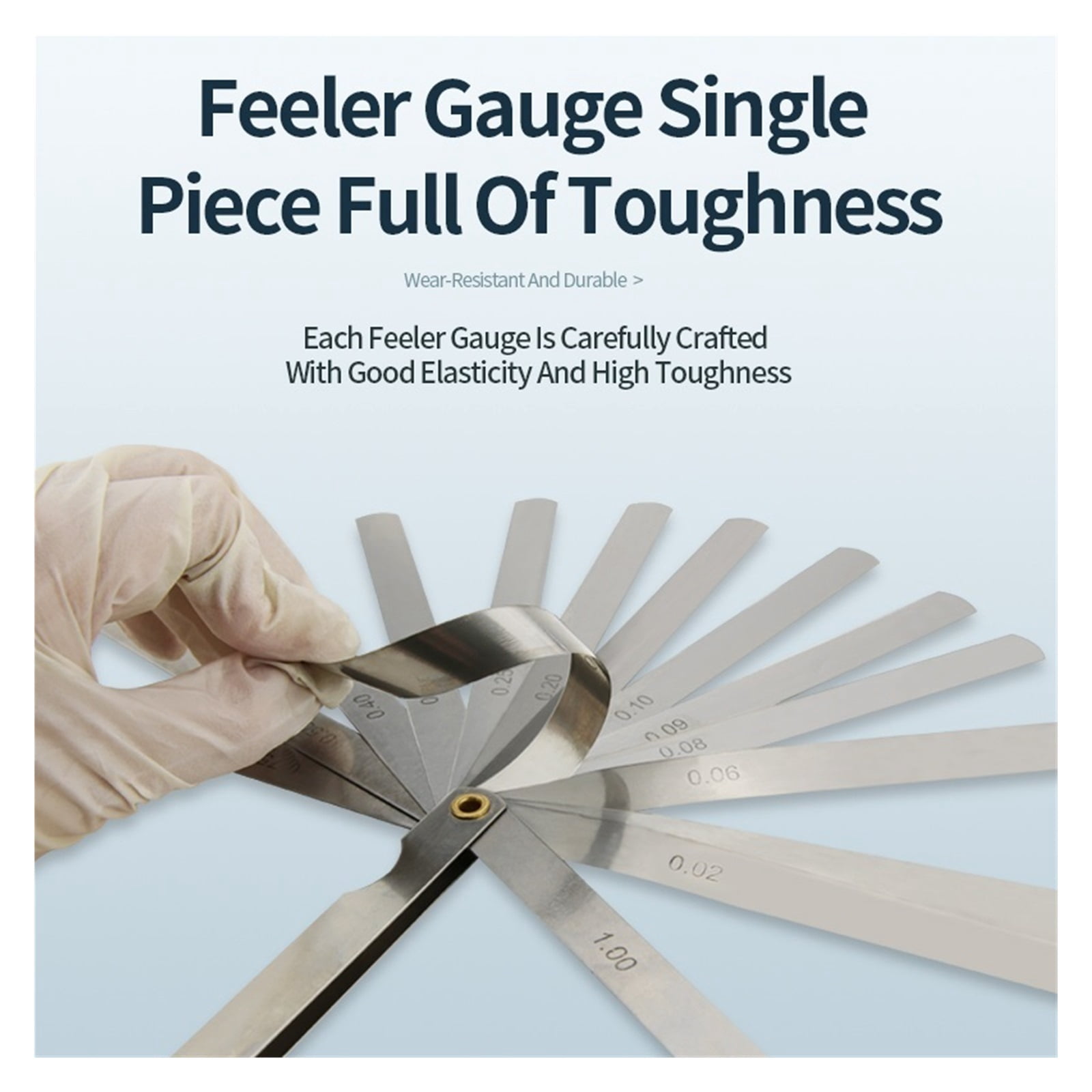 150A17 Feeler Gauge Metric Probe For Gap Gauge Blade Measuring Tool Gauge Set Leaf Packing Thickness Gauge ,Easy to Use
