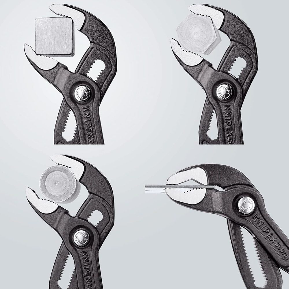 Knipex 22" OAL, 4-1/2" Max Capacity, 20 Position Adjustable Tongue & Groove Pliers