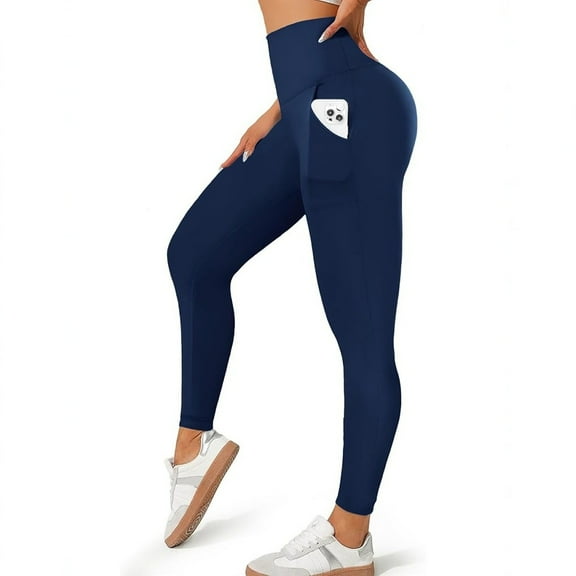 Women's Pocket Soft Belly Contracting High Elastic Slim High Waist Leggings 1773656642664227