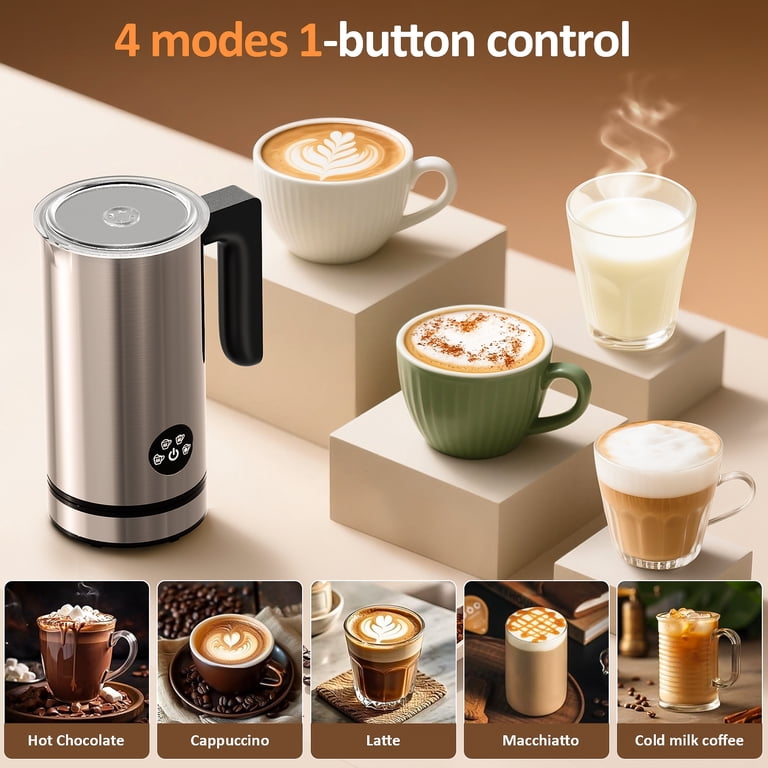 TINANA 4-in-1 Milk Frother for Hot and Cold Foam photo 6