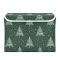 thumbnail image 7 of Yayeee Collapsible Cube Storage Bin with Lid Fabric Closet Decorative Basket with Handles, New Year Tree Pattern, 7 of 7