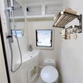 thumbnail image 3 of 2-story RV Foldable Towel Rack For Wall Storage, Saves Space In Campers. 90° Folding Design Organizes RV Accessories Efficiently ,Easy to Use, 3 of 7