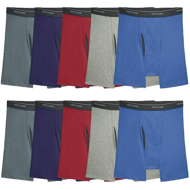 Fruit of the Loom - Fruit of the Loom Men's 8 Pack Tag-Free Boxer Brief ...