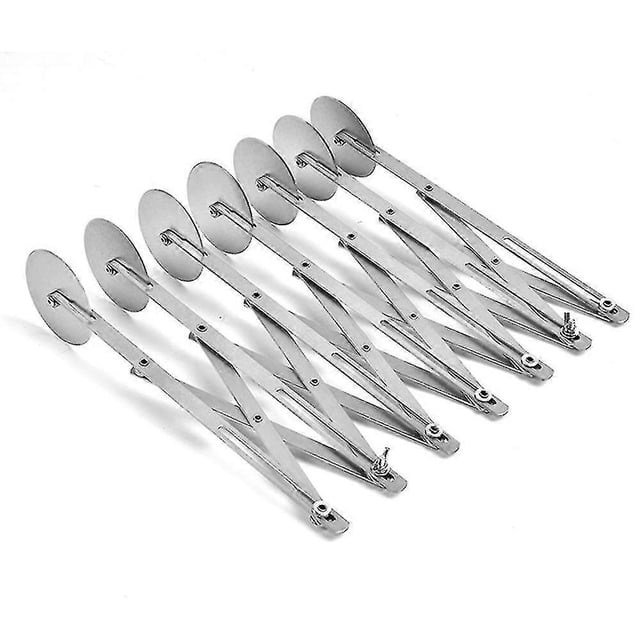 Silver 7 Wheel 7 Wheel Less Steel Pizza Wheel Adjable H Divider For P