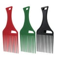 thumbnail image 1 of 3pcs Plastic Hair Pick Comb Smooth Hair Pick Comb for Afro Hair Curly Hair, 1 of 7