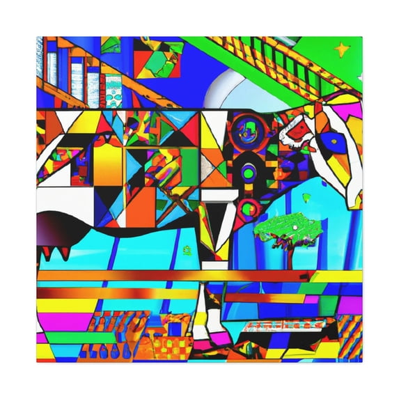 Calf of Fanciful Charm - Canvas