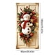 thumbnail image 3 of Cubierta de puerta de poliéster, decoración navideña, cubierta de puerta navideña de 35 x 71 pulgadas, tela navideña para colgar en la puerta, cortina con estampado de muñeco de nieve, decoración navi, 3 of 6