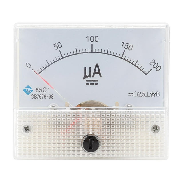 S SERENABLE Analog Panel AMP Microamp Current Ammeter Meter Gauge DC DC 0-200uA