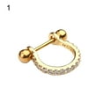 thumbnail image 4 of Xinyolin Cubic Zirconia U Shape Barbell Helix Earring, Women's Piercing Jewelry, 4 of 8