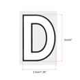 thumbnail image 2 of Uxcell Letter D Patches Iron on Heat Transfer Letters 2 Inch White Letter DIY 10 Pack, 2 of 6