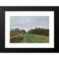 thumbnail image 2 of Alfred Sisley 24x18 Black Modern Framed Museum Art Print Titled - Landscape at Louveciennes (1873), 2 of 5