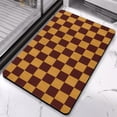 thumbnail image 4 of Stylish 20x32in Checkered Rug Runner | Soft Microfiber, Long Bathroom Mat | Water Absorbent, Non-Slip | Ideal Large Bath Mat, 4 of 5