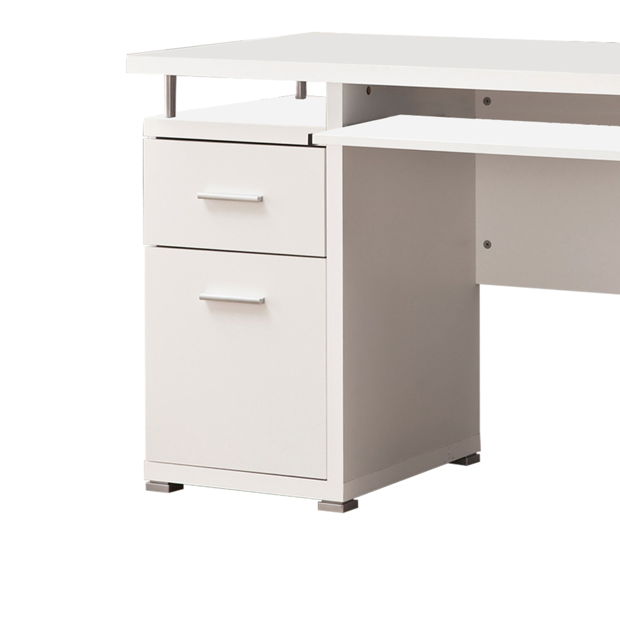 Tracy 2-drawer Computer Desk White - image 2 of 6