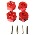 thumbnail image 1 of Adaptador de montaje hexagonal de rueda Vogacara RCGOFOLLOW para coche de control remoto 1/16 Rojo, 1 of 6