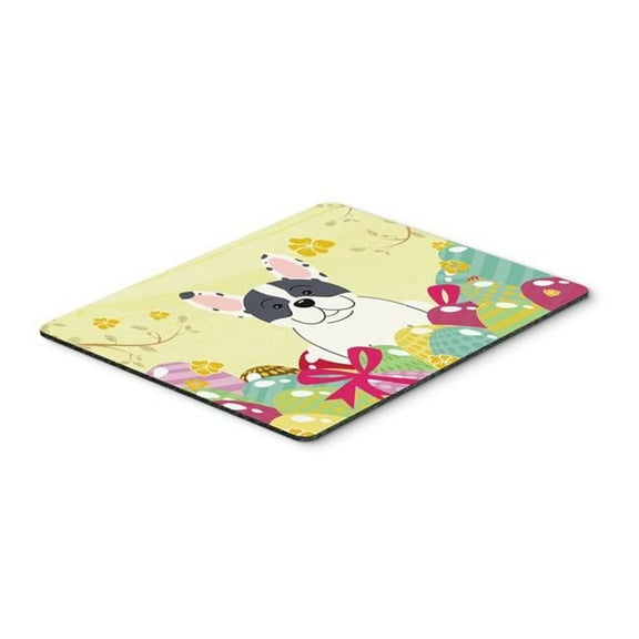 Easter Eggs French Bulldog Piebald Mouse Pad, Hot Pad or Trivet