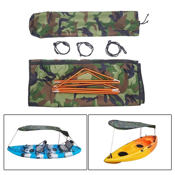 Barco Toldo Carpa Sombrilla para pesca al aire libre Botes inflables Canoa Camuflaje Sharpla Refugio solar para kayak