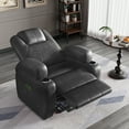 thumbnail image 6 of Furmax Electric Power Lift Leathaire Recliner Chair with Massage for Bedroom, Black, 6 of 8