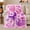 Pink Heart Gems, variant on Pink Purple Coquette Heart Butterfly Bow Flannel Blanket, Cozy Sofa Throw for Teen Girls and Kawaii Style Fans, Warm Bedroom Reading Nook Home Decor, Valentine's Day Gift