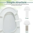 thumbnail image 7 of Masteelf 2 Pcs Toilet Seat Lifter Self-Adhesive Toilet Lid Lifter Toilet Seat Lifter Toilet Seat Lifter Tab Toilet Seat Tabs Bathroom Accessories, 7 of 7