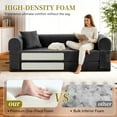 thumbnail image 5 of 4-in-1 Folding Convertible Sofa Bed, 78 Inch Faux Leather Boneless Couch, Loveseat Sleeper with Pull Out Bed, Floor Sofa Modular Futon Teddy Sofa for Living Room Bedroom Lounge, Gray, 5 of 13