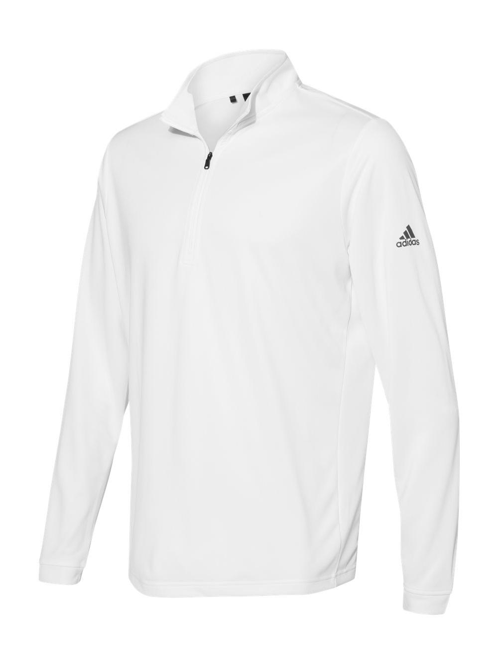 Adidas Men's Lightweight Quarter-Zip Pullover White photo 1