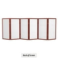 thumbnail image 6 of Red Lantern 3 ft. Short Double Cross Shoji Screen - Rosewood - 6 Panels, 6 of 6