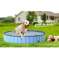 thumbnail image 5 of DakotaChin Pet Dog Pool, Foldable Hard Plastic Outdoor Dog Pool Pet Bath Pool, Portable Tub Kiddie Pool for Kids Pet Puppy Swimming Pool(63" x 11.8"), 5 of 7