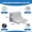 White-3PCS, variant on Wedge Pillow Set Plush Grey 3PCS For Bed Sitting, Reading, Recovery
