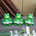 thumbnail image 6 of Handmade Pot Feet Set of 6, Miniature Reading Book Statue, Resin Garden Pot Lifters for Outdoor Decor, Animal Figurine Stand for Flower Pots & Planters, 6 of 7
