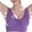 Dark Purple, variant on Women's Smooth Seamless Wireless Bra Wide Side Wings Full Coverage Plunge Brassiere Lifting Comfort Bralette Anti-Chafing Everyday Underwear Top Grey 3XL