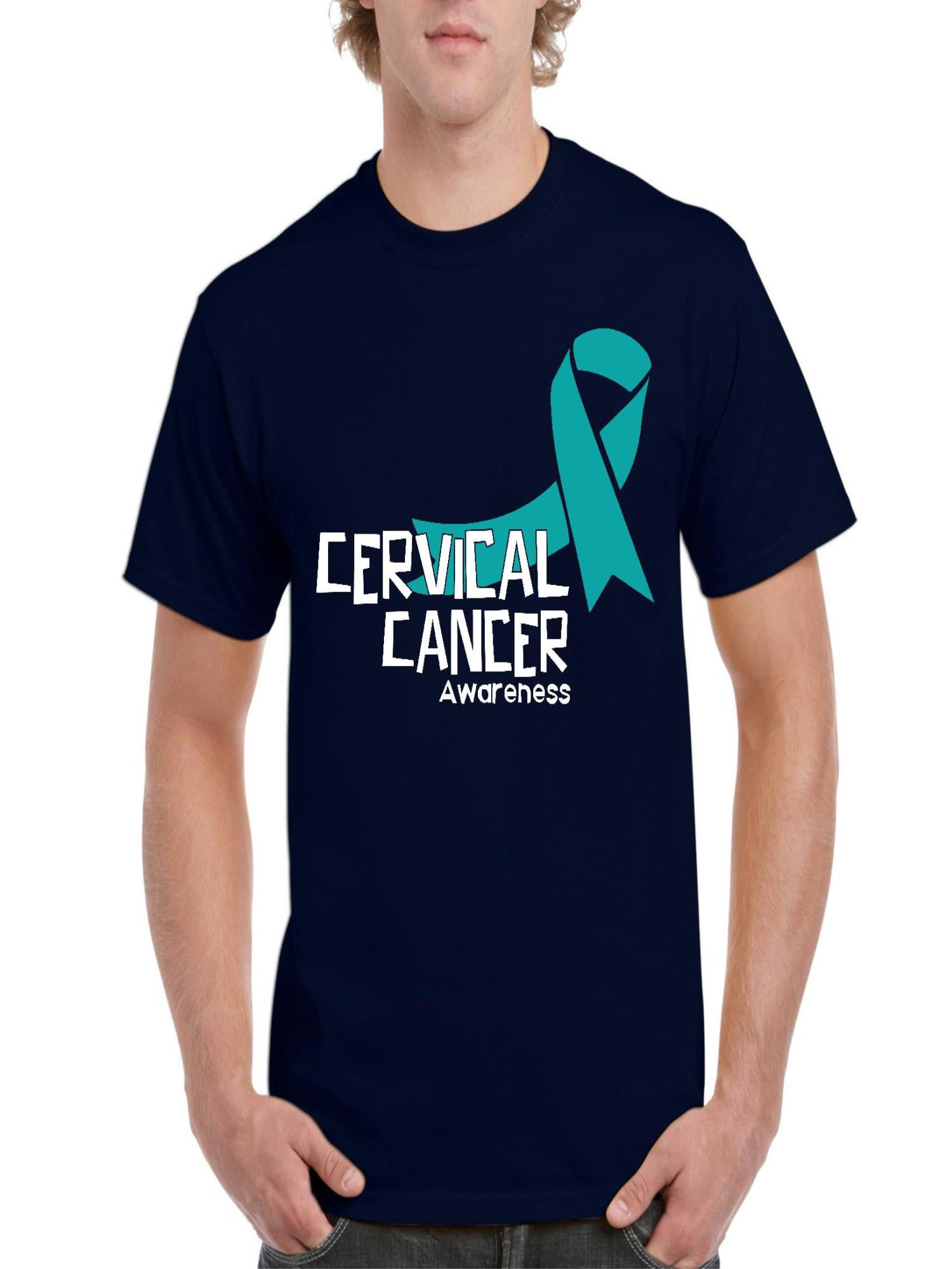IWPF - Mens Cervical Cancer Awareness Short Sleeve T-Shirt - Walmart